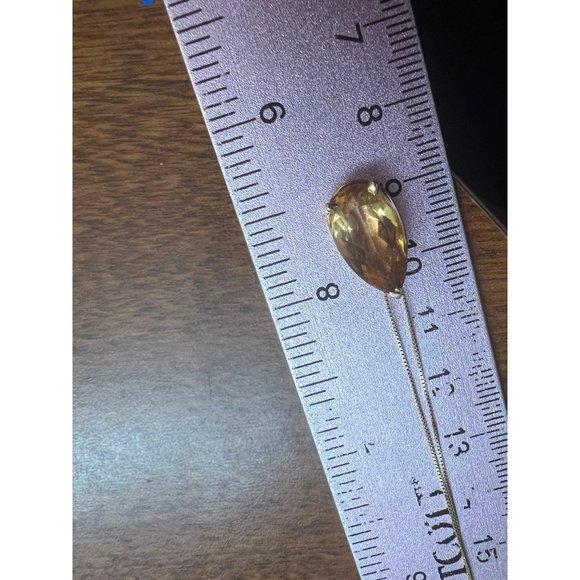 Solid 14k gold genuine 6ctw citrine #072208 - Picture 6 of 11